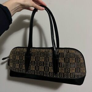 Vintage Suede bag with B monogram shoulder bag Blgini branded